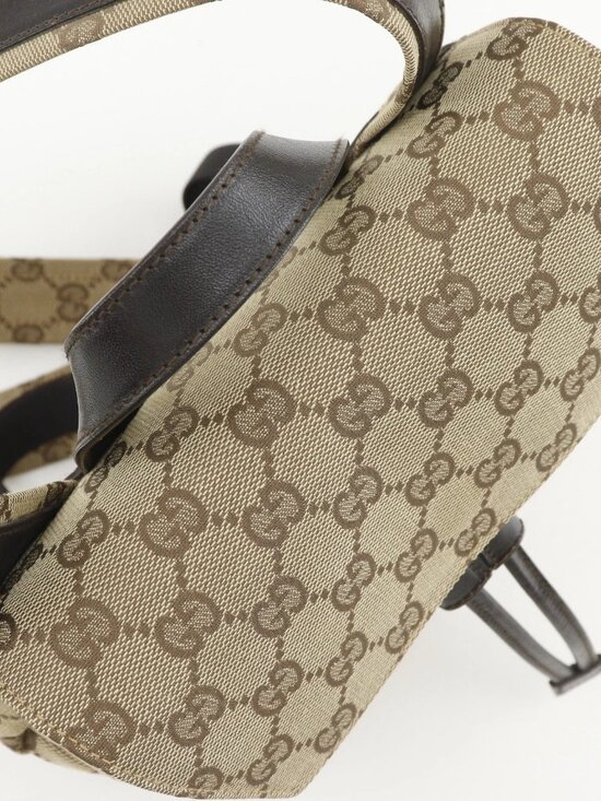 GUCCI Backpack Daypack 003.0242 Brown GG canvas Women main image 6